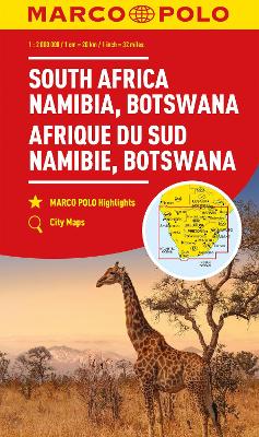 South Africa, Namibia & Botswana Marco Polo Map