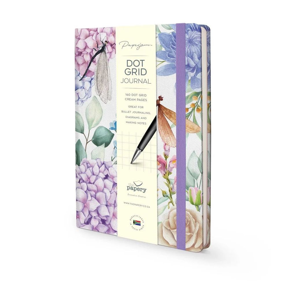 Insects Journal: Dashing Dragonflies - Dot Grid A5 (Hardcover)