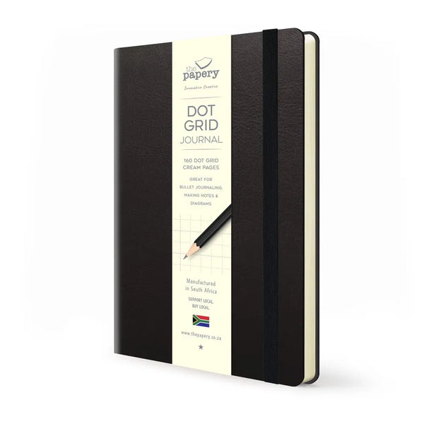 Flexi Journal: Black - Dot Grid A5