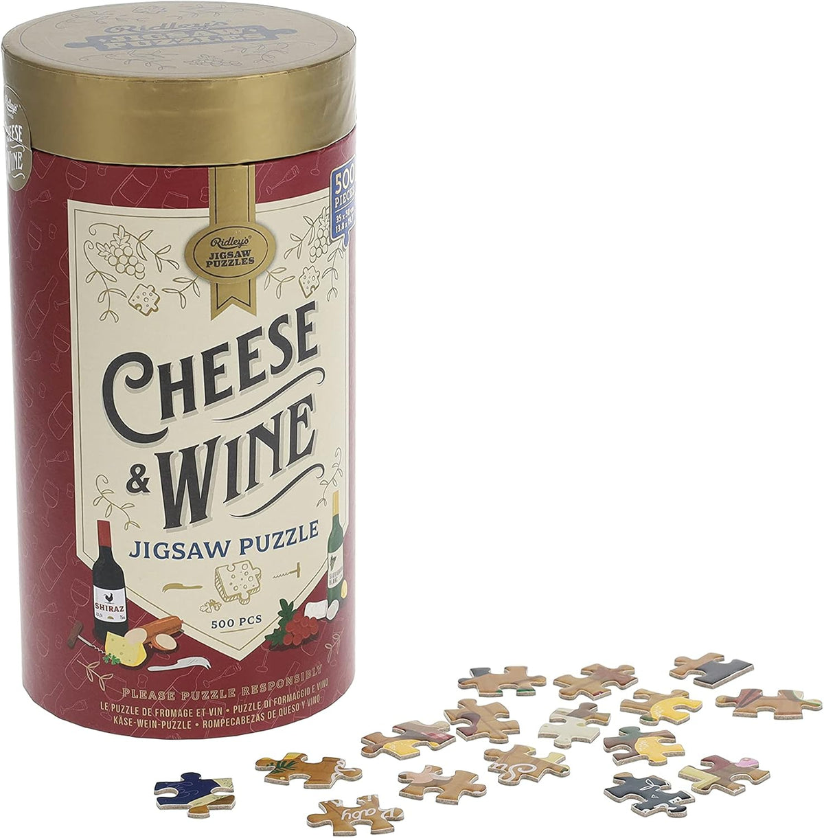 Ridley's: Cheese & Wine 500 Piece Jigsaw Puzzle