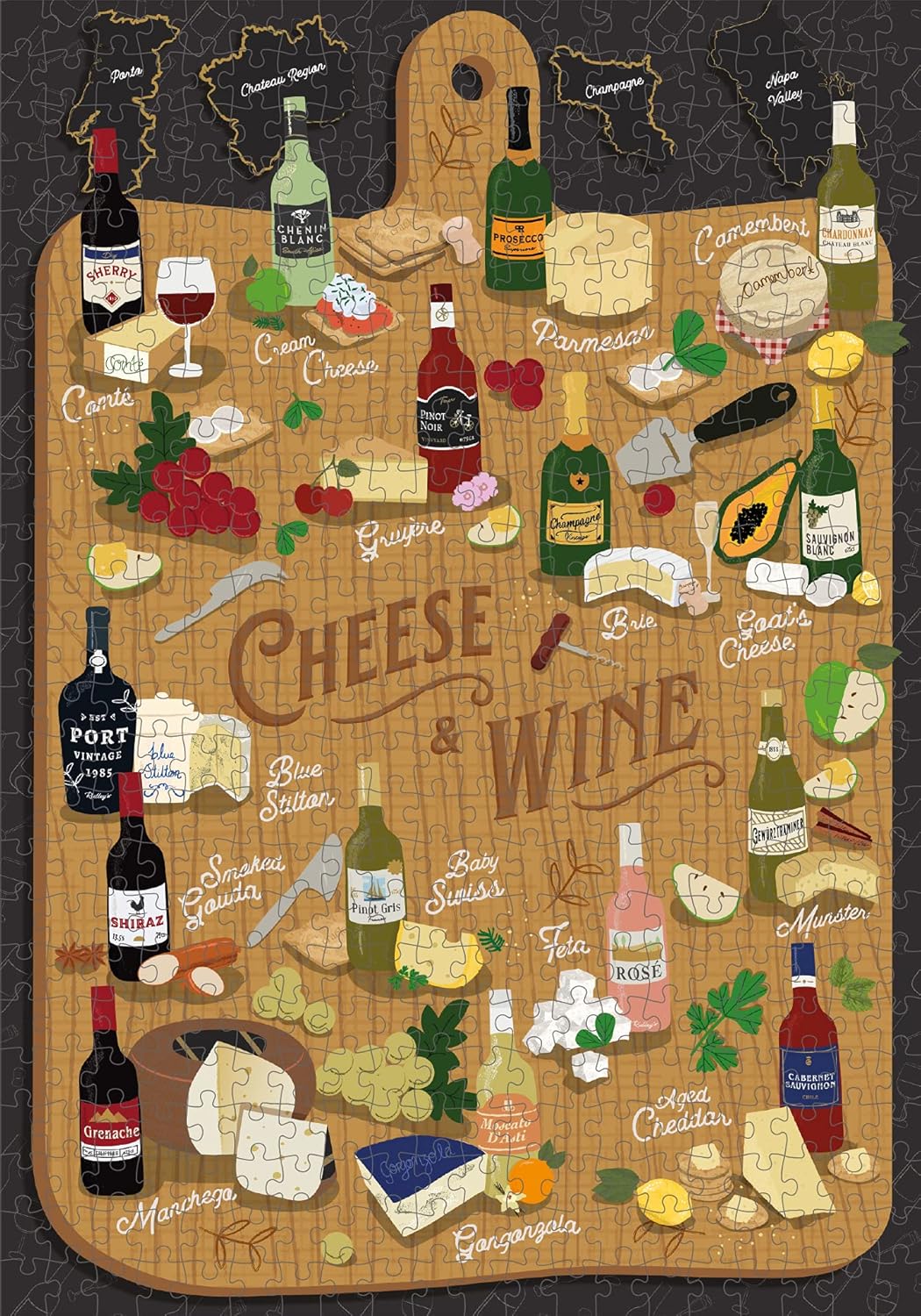 Ridley's: Cheese & Wine 500 Piece Jigsaw Puzzle
