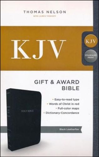 KJV, Gift and Award Bible, Leather-Look, Black, Red Letter, Comfort Print: Holy Bible, King James Version