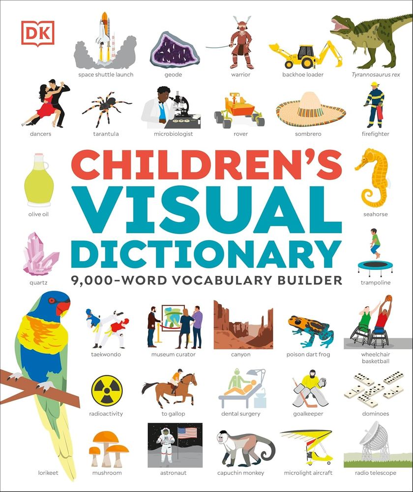 Children's Visual Dictionary: 9000-Word Vocabulary Builder (Hardcover)