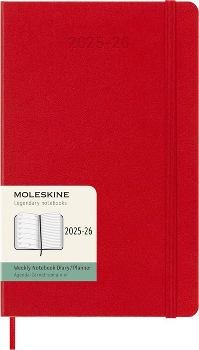 2026 Moleskine 18 M Scarlett Rede Large Weekly (Hardcover)