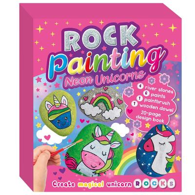 Crafting Fun: Neon Unicorn Rock Painting