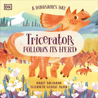 A Dinosaur's Day: Triceratops Follows Its Herd