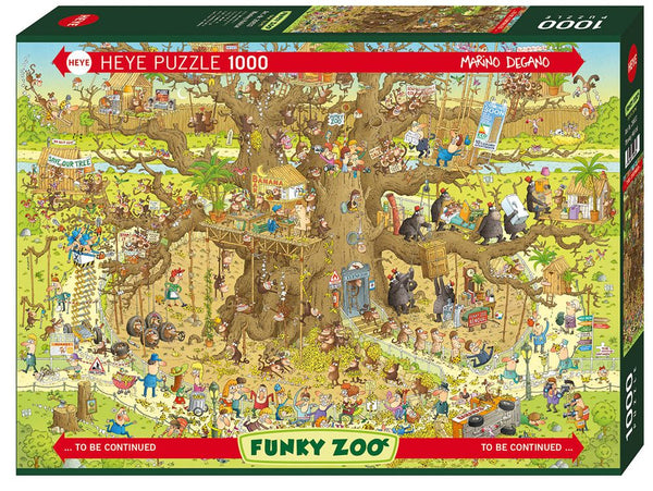 Monkey Habitat 1000 Piece Puzzle