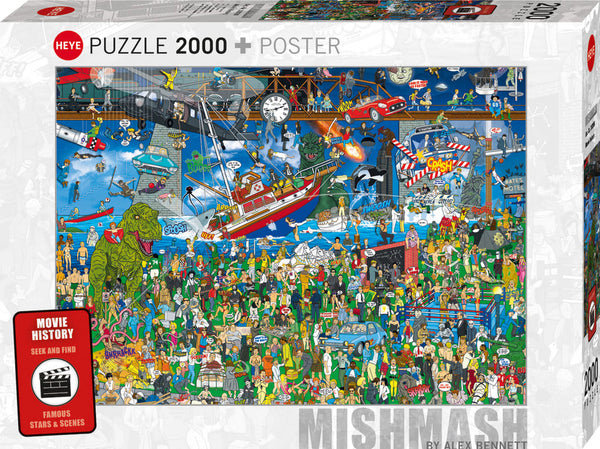 Heye Movie History Mishmash 2000 Piece Puzzle