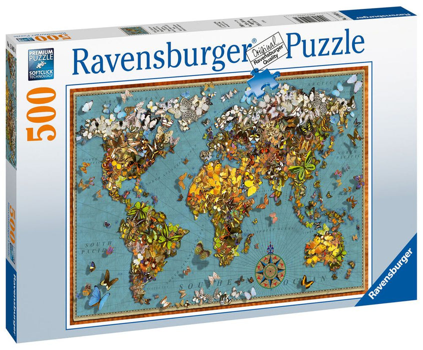World of Butterflies 500 Piece Puzzle
