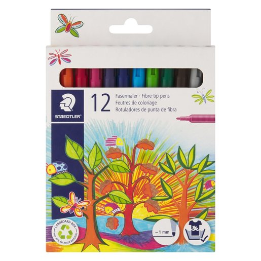 Staedtler Fibre-Tip Pens 12 Pack