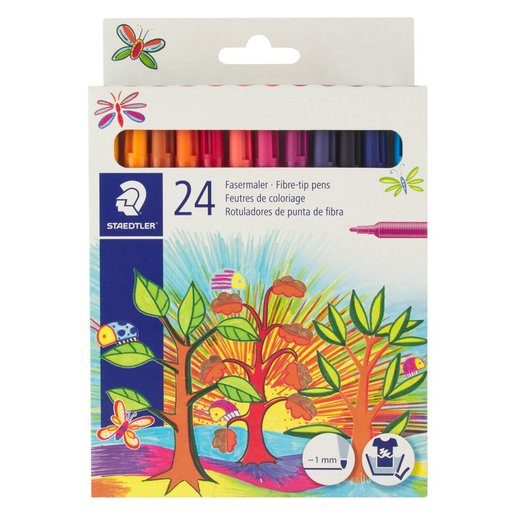 Staedtler Fibre Tip Pens 24 Colours