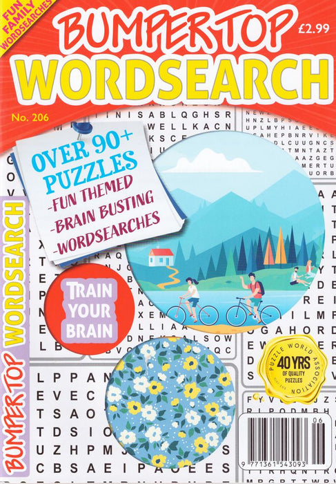 Bumper Top Wordsearch No.206 (Paperback)