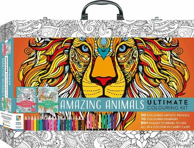 Art Maker Colouring Cary Case Amazing Animals