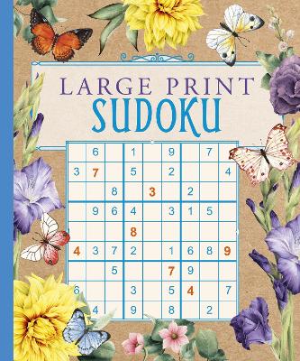 Larger Print Sudoku - Butterflies & Flowers