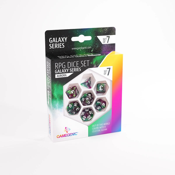 Galaxy Series Aurora Dice Set