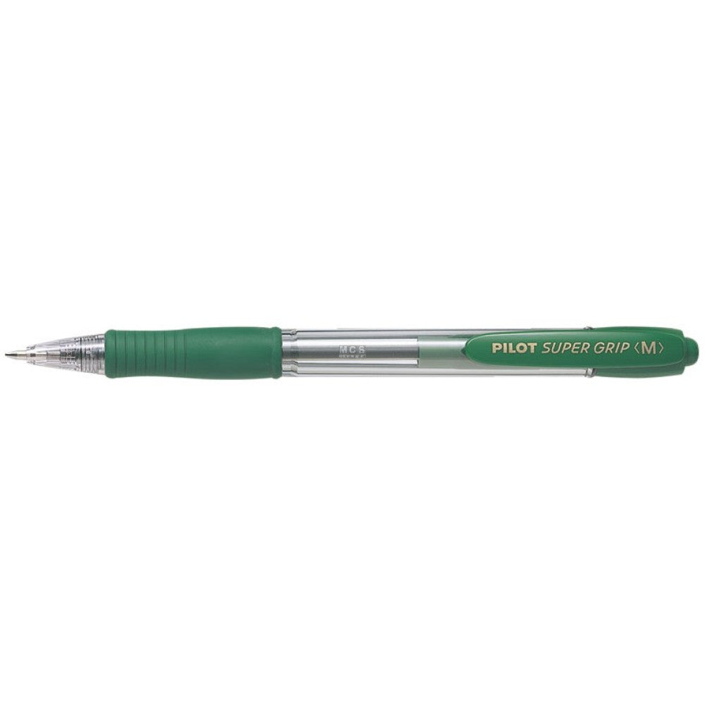 Super Grip Ball Point Pen Green Ink