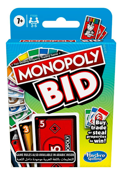 Monopoly Bid Card Game
