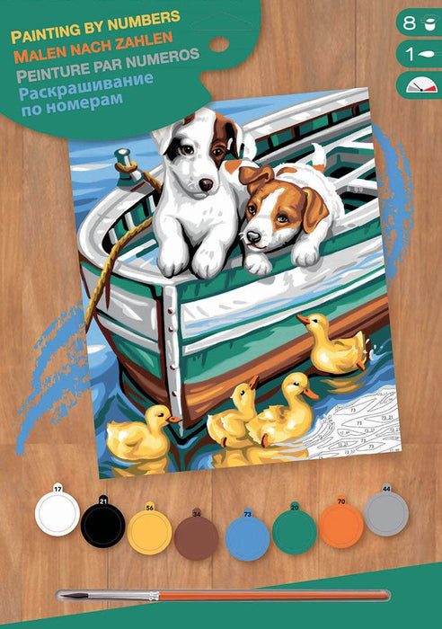 Junior Paint by Numbers Puppies