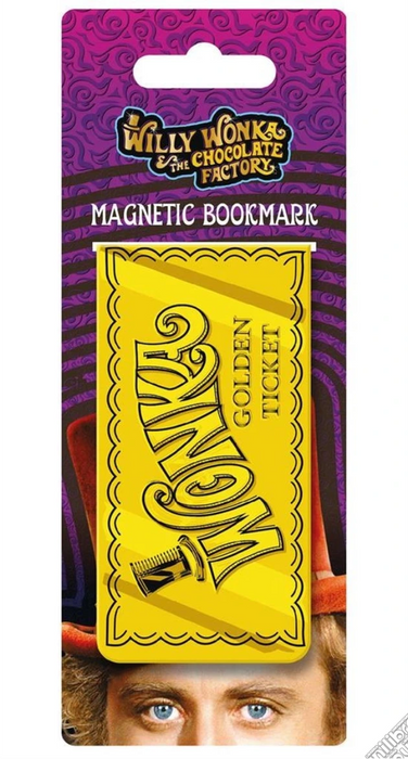 Willy Wonka Golden Ticket Magnetic Bookmark
