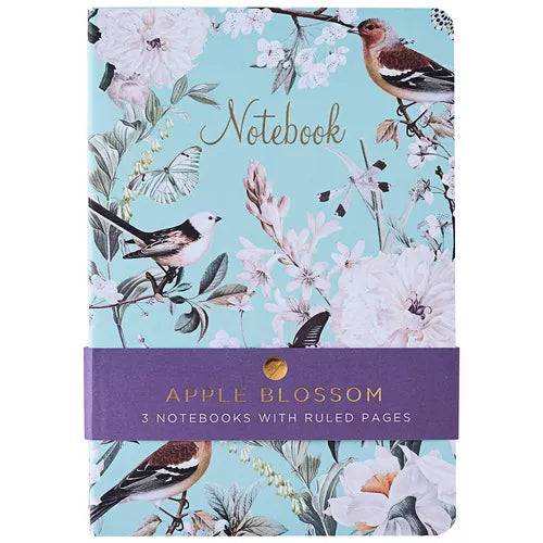 A5 Notebook 3pk Apple Blossom