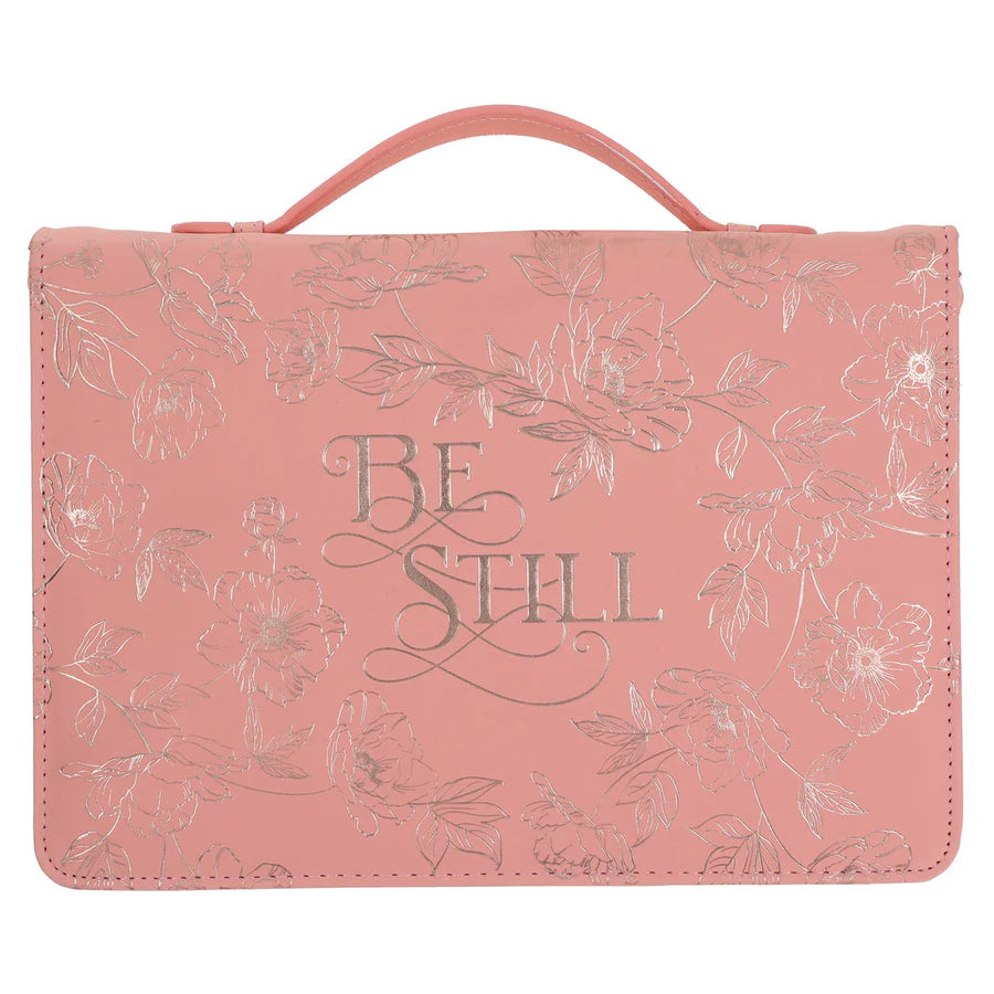 Be Still faux large Leather (Bible Bag)