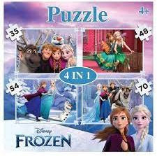 Grafix 4 in 1 Puzzle  Frozen