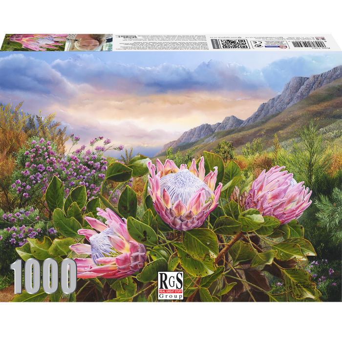 Pink Proteas 1000 Piece Puzzle