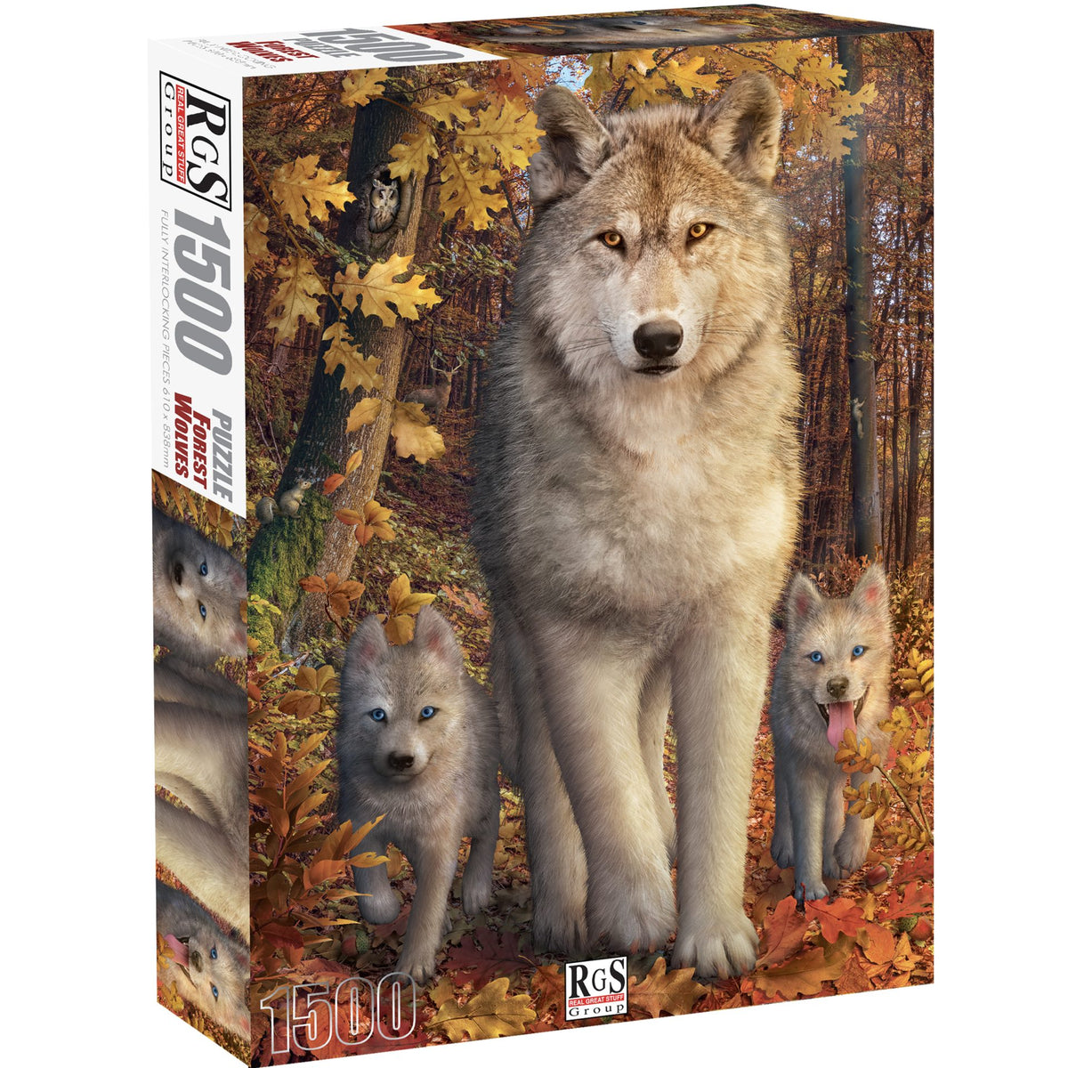 Forest Wolves 1500 Piece Puzzle