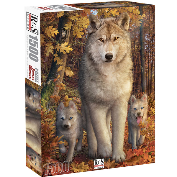 Forest Wolves 1500 Piece Puzzle