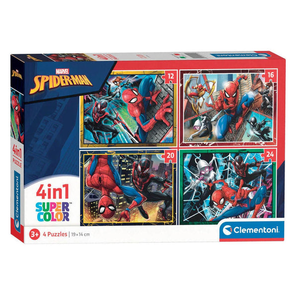 Spiderman 4 in 1 Puzzle