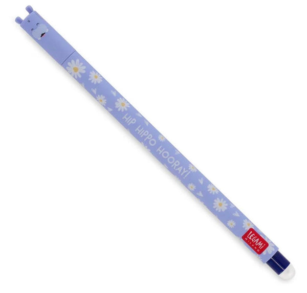 Erasable Pen Hippo (Blue)