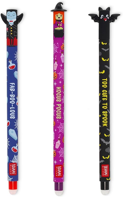 Set Of 3 Erasable Pens: The Boo Crew