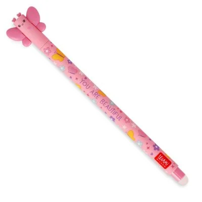 Erasable Gel Pen Butterfly (Pink)