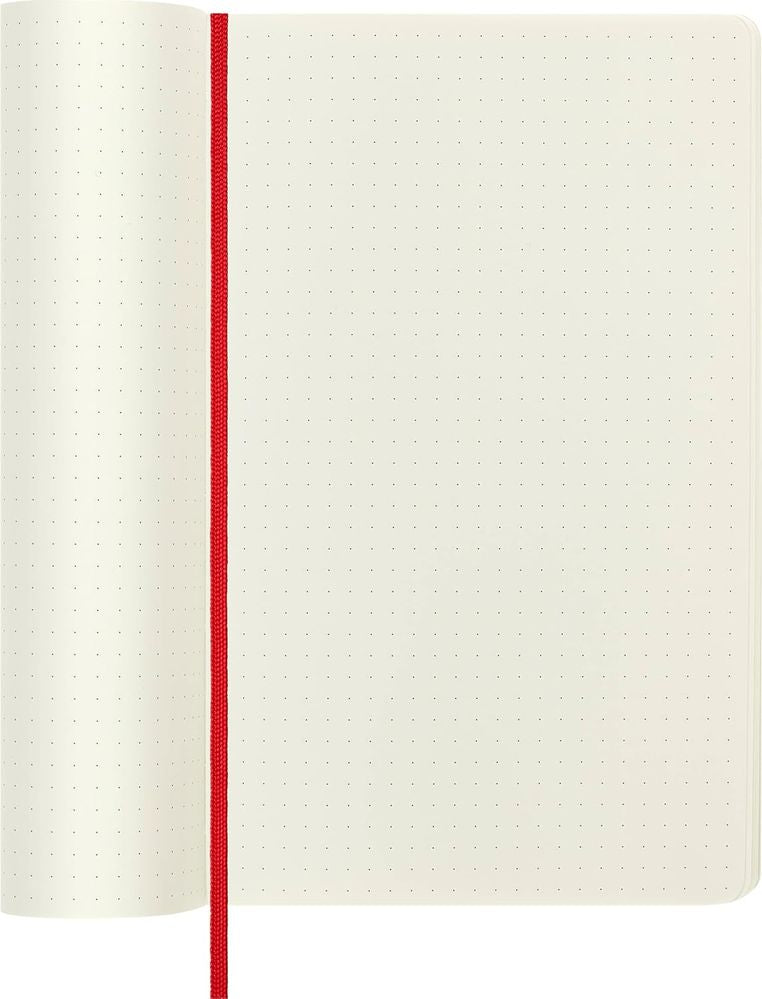 Moleskine Large Scarlet Red Dotted (Softcover)