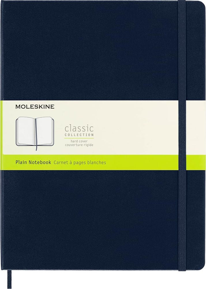 Moleskine Classic X-Large Sapphire Blue Plain (Hardcover)