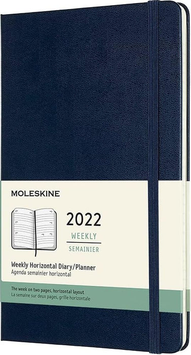 Moleskine Weekly Planner 2022, 12-Month Weekly Diary, Weekly Planner and Notebook (Hardcover)