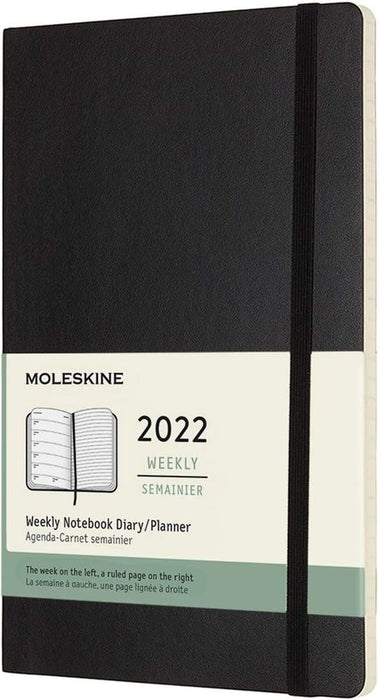 Moleskine Weekly Planner 2022, 12-Month Weekly Diary, Weekly Planner and Notebook (Paperback)