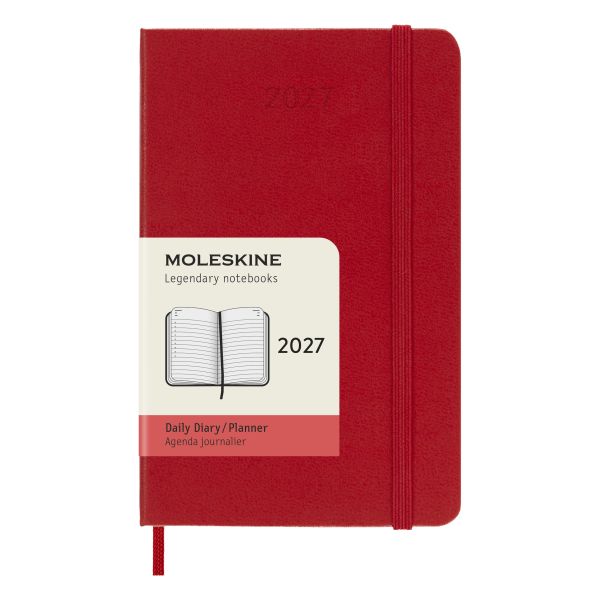 2027 12M Daily Planner Pocket Scarlet Red (Hardcover)