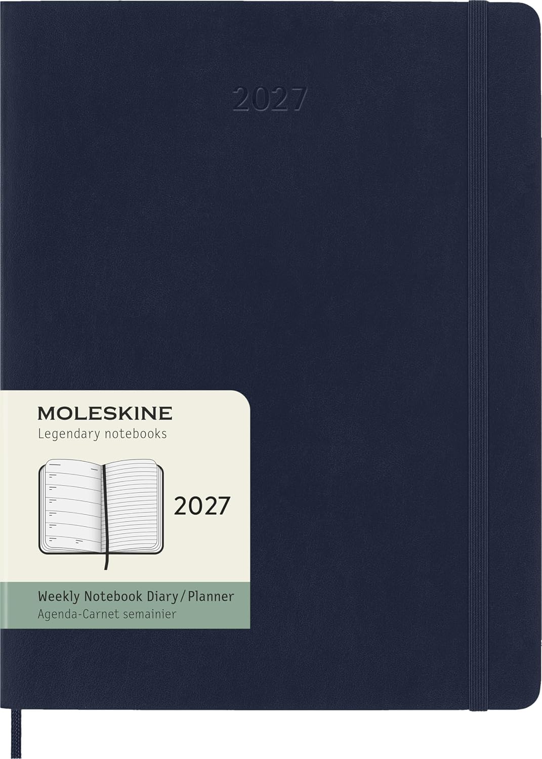 Moleskine 2027 12M Weekly Planner X-Large Sapphire Blue (Softcover)