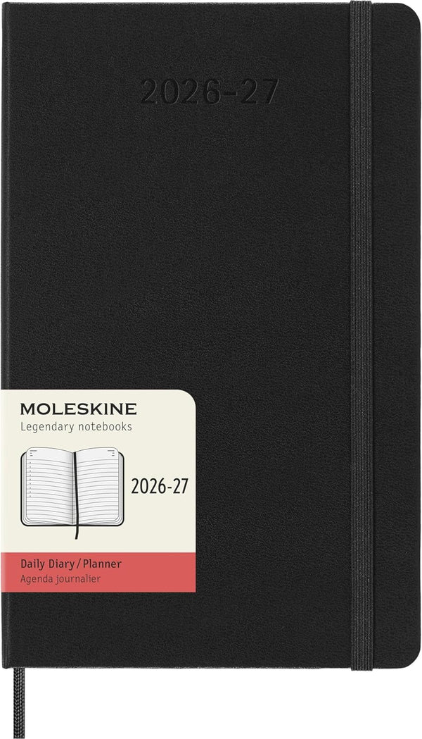 Moleskine 2026 - 2027 18M Daily Planner Large Black (Hardcover)