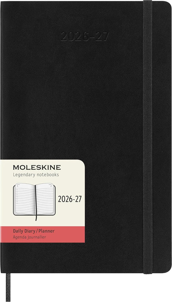 2026 - 2027 18M Daily Planner Large Black (Paperback)