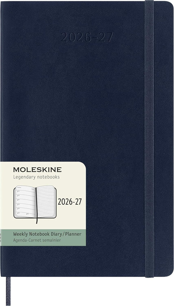 2026 - 2027 18M Weekly Planner Large Sapphire Blue (Softcover)