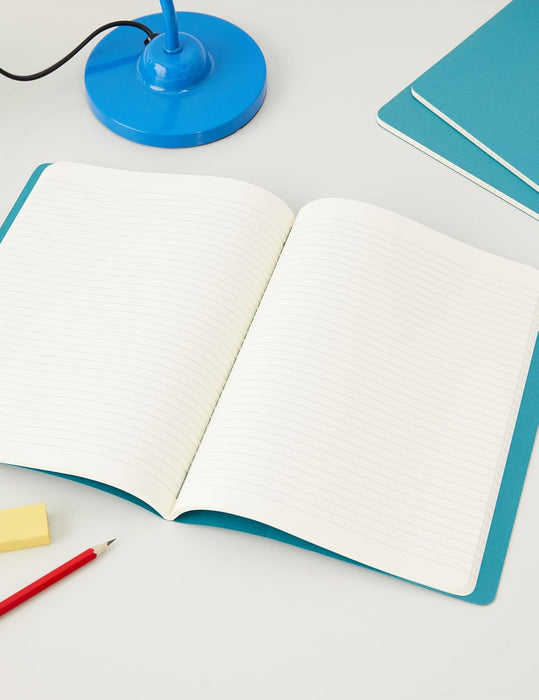 Moleskine Cahier Journals Ruled Brisk Blue Extra Large (set of 3)