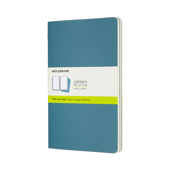 Moleskine Cahier Brisk Blue Large Plain