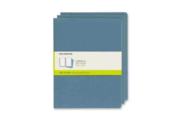 Moleskine Cahier Brisk Blue XLarge Plain