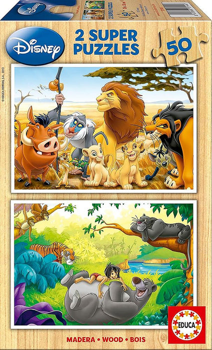 Disney Lion King Animal Friends Puzzles 2x 50 Piece