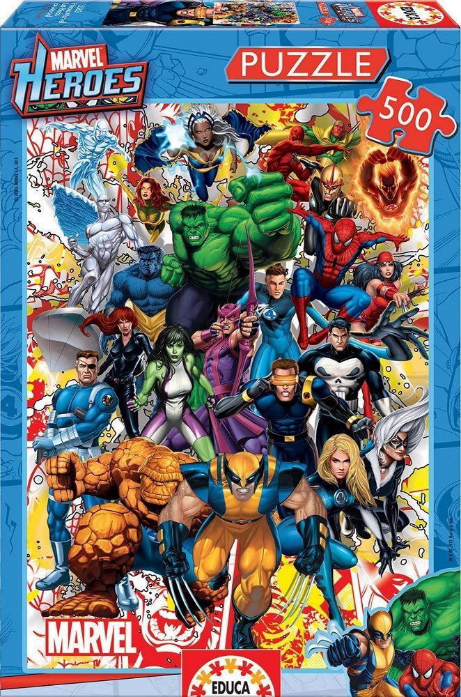 Marvel Heroes 500 Piece Puzzle