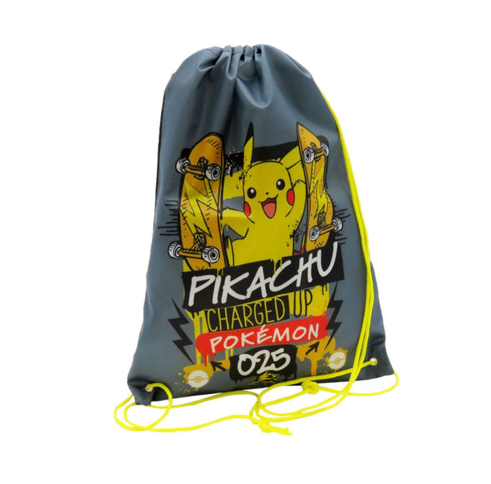 Pokemon 43cm Drawstring Bag (Grey)