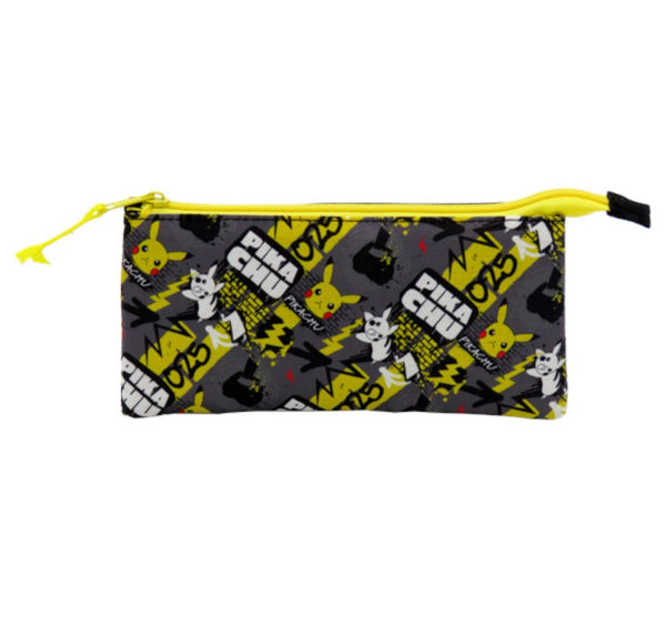 Pokemon Triple Pencil Bag (Grey)