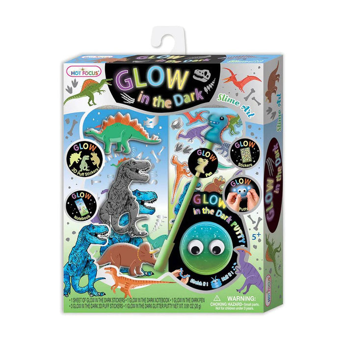 Glow In The Dark Dino Slime Art